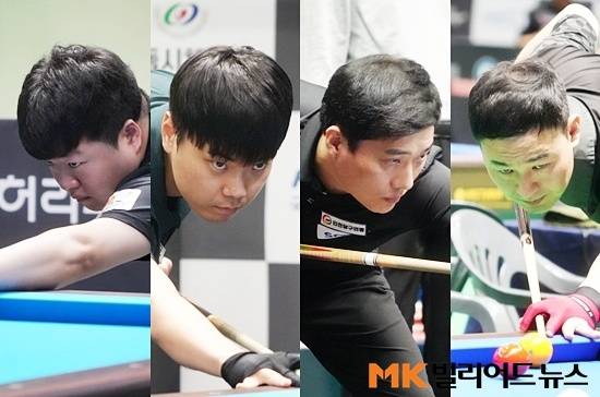 ‘2025 광주3쿠션월드컵’ 최종예선이 6일 마무리되면서 32강 본선 조편성이 확정됐다. (왼쪽부터) 조명우와 김행직은 B조에서 맞대결을 펼치며 차명종은 D조에서 멕스 쿠드롱을 상대한다. 최완영은 C조에서 ‘베트남1번’ 트란퀴옛치엔, 마틴혼과 같은 조로 묶이며 가시밭길을 예고했다.