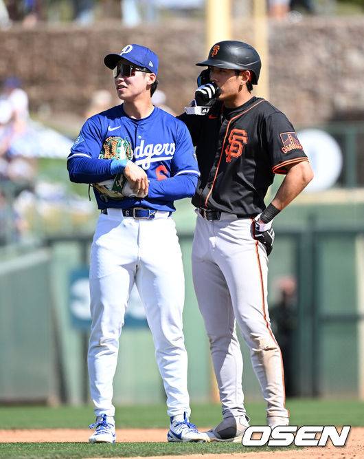 샌프란시스코 자이언츠 이정후와 LA 다저스 김혜성. /OSEN DB