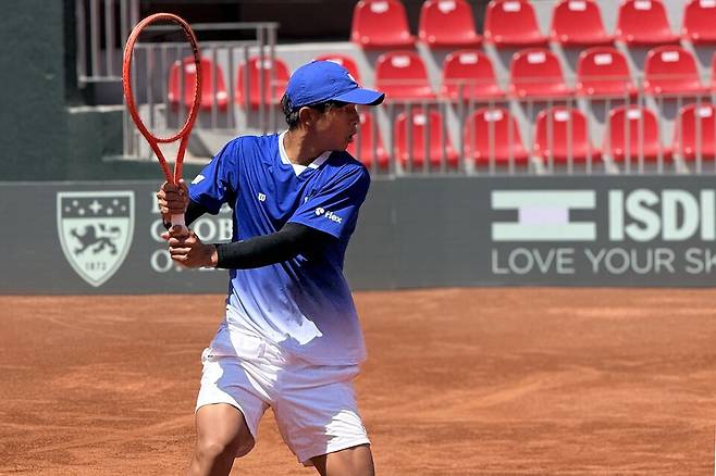 올해 주니어 데이비스컵 한국 에이스 조민혁 / 대한테니스협회