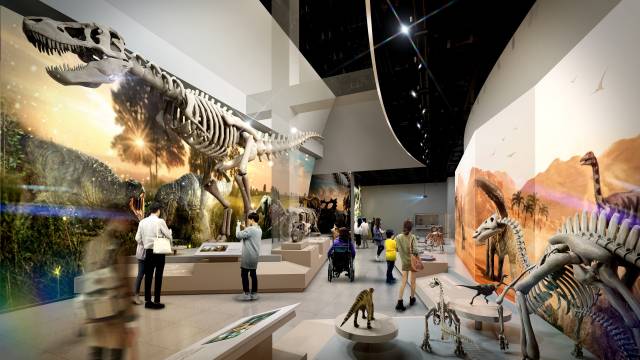 2027년 새롭게 리모델링될 공룡박물관 전시실 조감도./고성군/