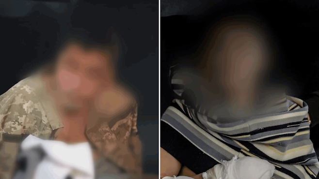 우크라이나에서 붙잡힌 북한군 2명