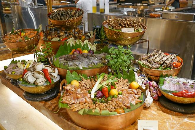 뷔페식당 필리 카페, 해산물 모듬