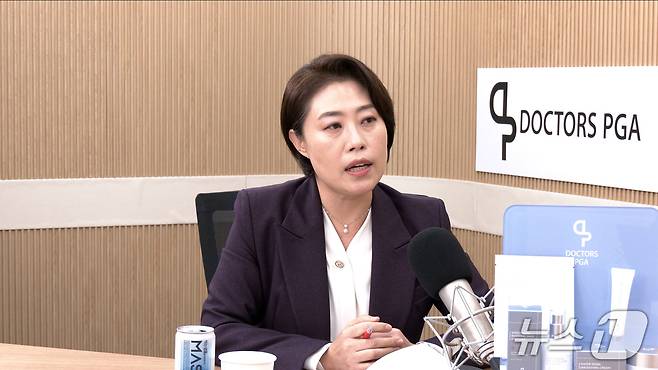 서지영 국민의힘 의원이 11일 뉴스1TV '팩트앤뷰'에 출연해 질문에 답하고 있다.(뉴스1TV '팩트앤뷰' 캡처)