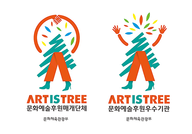 문화예술후원매개단체 및 문화예술후원우수기관 인증로고. 한국문화예술위원회 제공