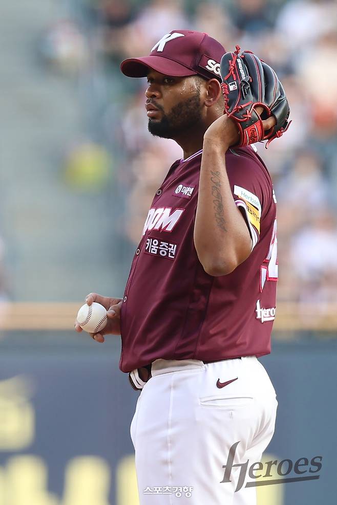 키움 알칸타라. 키움 히어로즈 제공