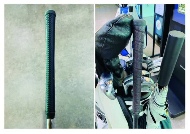 김재호의 아이언(왼쪽)과 드라이버 그립. 김세영 기자