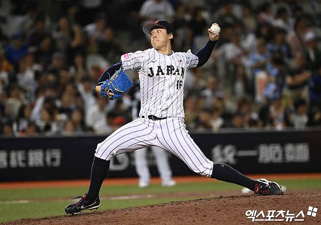 지난해 11월 세계야구소프트볼연맹(WBSC) 프리미어12에서 한국을 상대로 승리투수가 됐던 스미디 치히로. 사진 엑스포츠뉴스 DB