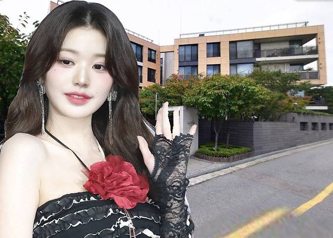 걸그룹 아이브 장원영과 루시드 하우스(사진=뉴스1, 네이버 거리뷰)