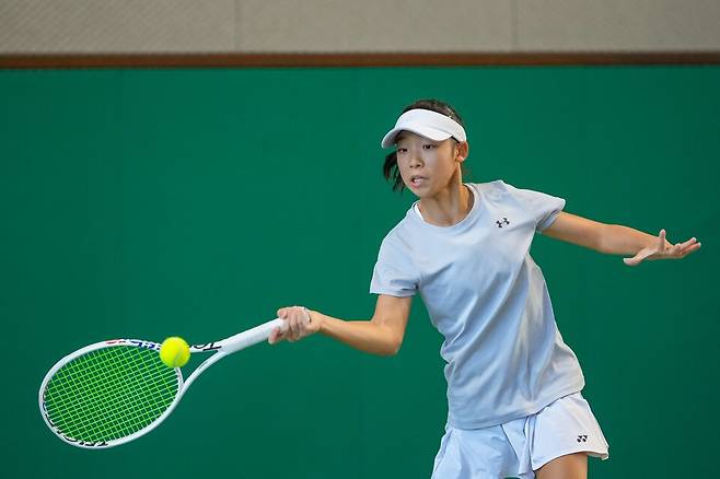 여자16세부 4강에 진출한 도하현.