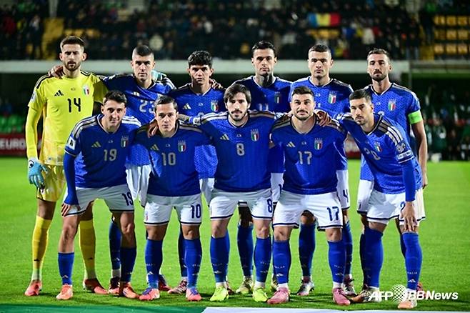 이탈리아 축구대표팀의 모습. /AFPBBNews=뉴스1