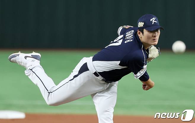 2023 APBC 결승 한국-일본전에서 선발 등판한 곽빈. 뉴스1 DB ⓒ News1 이재명 기자