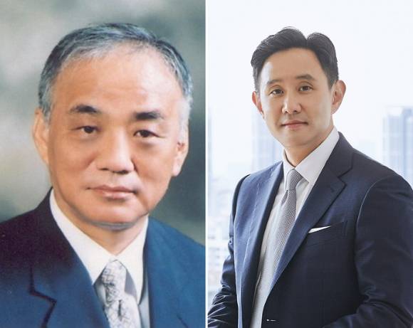 장형진(왼쪽) 영풍그룹 회장과 최윤범 고려아연 회장