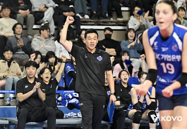 여오현 IBK기업은행 감독대행. /사진=한국배구연맹 제공