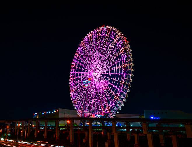 일본 오사카부 스이타시에 있는 대관람차 '오사카휠'. 사진=오사카인포 캡처