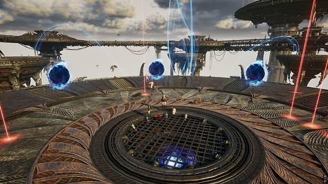 ▲ 보스 처치 후 등장하는 3개의 포탈, 낙오되지 않도록 같은 포탈을 이용하자