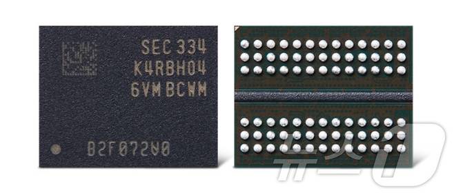 삼성전자가 개발한 32Gb DDR5 D램(삼성전자 제공). ⓒ News1 박주평 기자