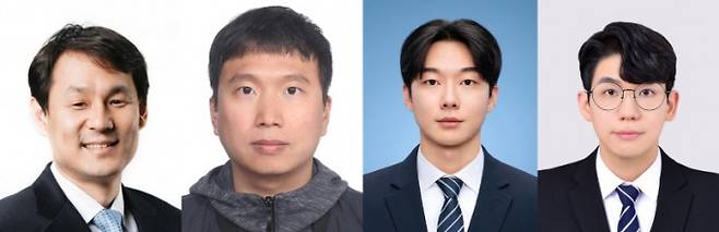 왼쪽부터 조규진 서울대 기계공학부 교수, 정순필 서울대 기계공학부 박사후연구원, 송재영 HD한국조선해양 연구원, 김찬 서울대 기계공학부 박사과정생. 서울대 제공