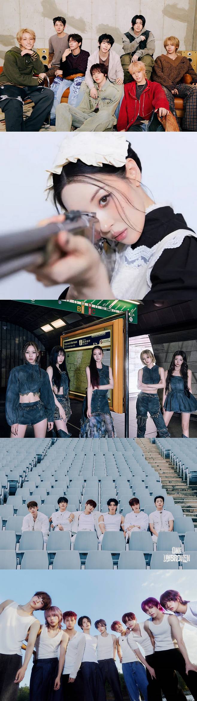 아홉-선미-있지-온앤오프-크래비티, 사진=각 소속사 제공