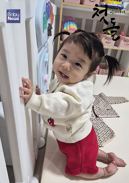 2025년 11월 29일 첫 돌을 맞은 김루아 아기. ⓒ김소진 김창건