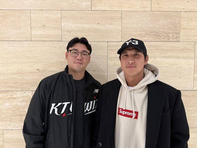 장성우(좌)와 황재균 / KT 위즈 제공