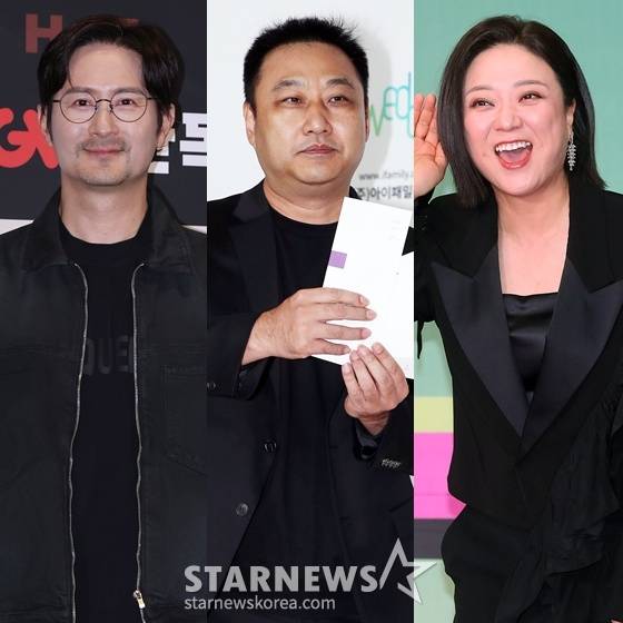 임형준(왼쪽)과 김수용, 김숙 /사진=스타뉴스