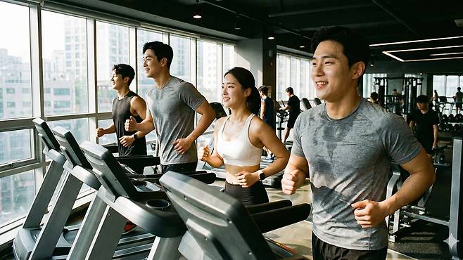 하루 30분 이상의 중강도 운동은 LDL 수치 감소에 효과적이다|출처: Gemini