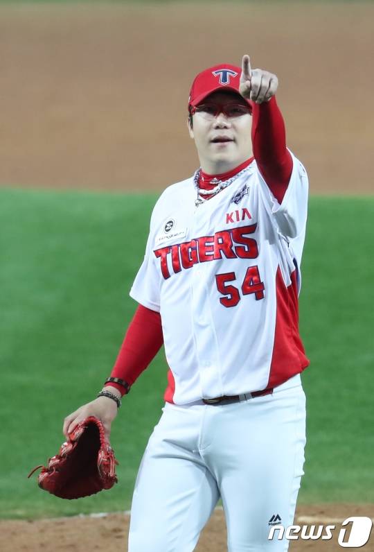 2017시즌 당시 양현종의 모습. /사진=뉴스1