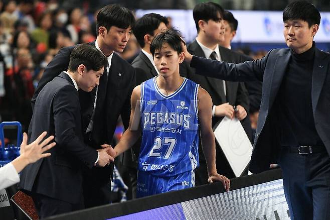 6일 경기서 16득점, 7튄공잡기로 활약한 대구 한국가스공사 양우혁. 한국농구연맹 제공