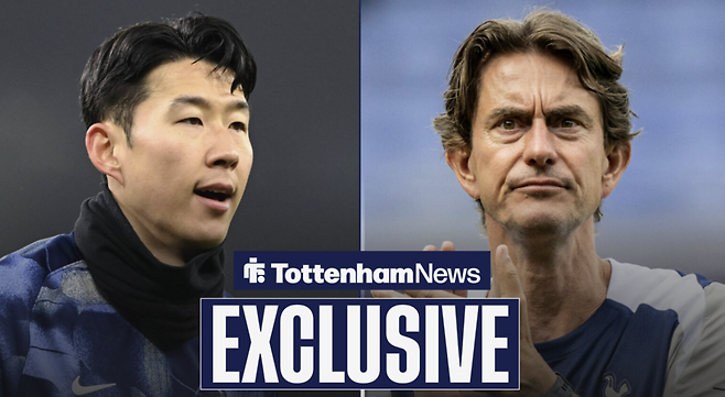 손흥민과 토마스 프랭크 감독. 토트넘홋스퍼뉴스