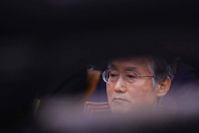 2025년 10월13일 서울 여의도 국회에서 열린 법제사법위원회 국정감사에 조희대 대법원장이 출석해 있다. 연합뉴스