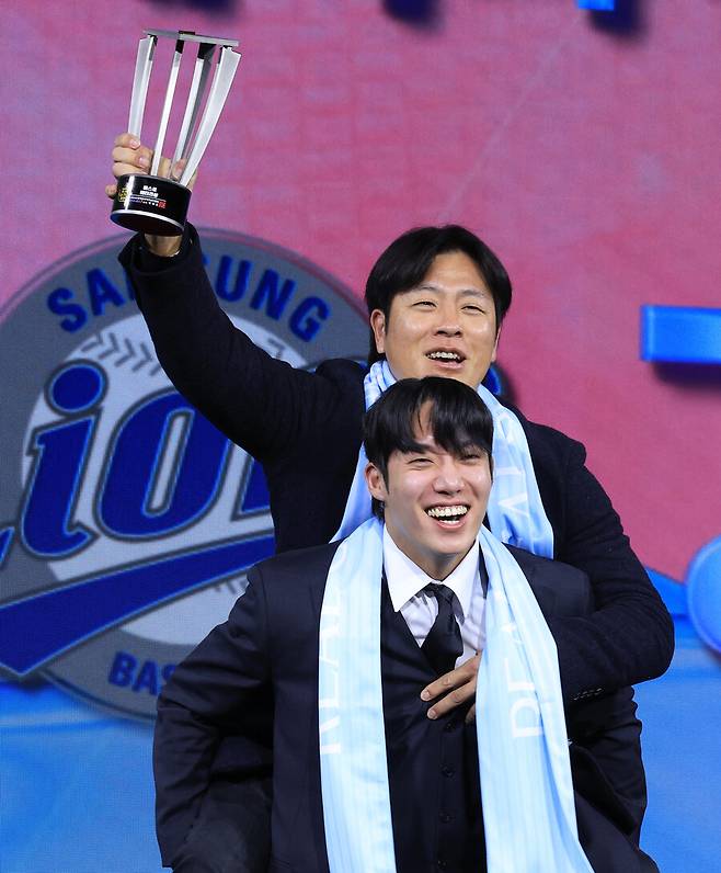 ▲ 강민호(위), 원태인 ⓒ연합뉴스