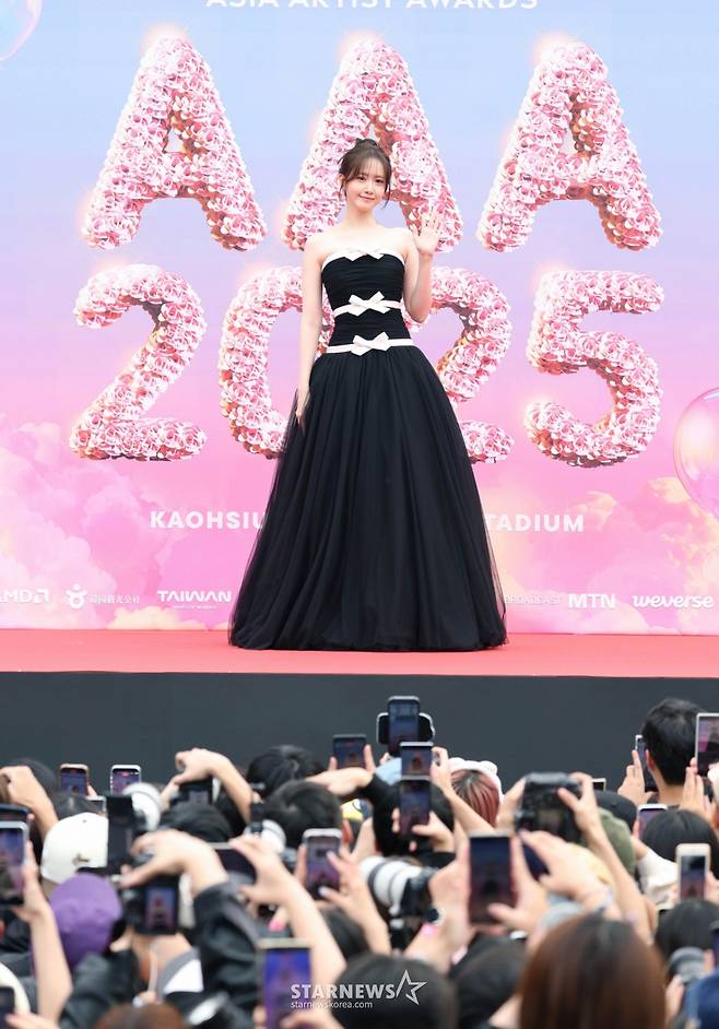 배우 임윤아가 6일 가오슝 내셔널 스타디움에서 진행된 스타뉴스 주최 '10주년 아시아 아티스트 어워즈 2025(10th Anniversary Asia Artist Awards 2025, '10주년 AAA 2025') 레드카펫 행사에 참석했다. 사진=이동훈 photoguy@