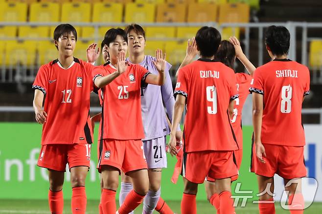 한국 여자축구대표팀. 2025.7.16/뉴스1 ⓒ News1 장수영 기자