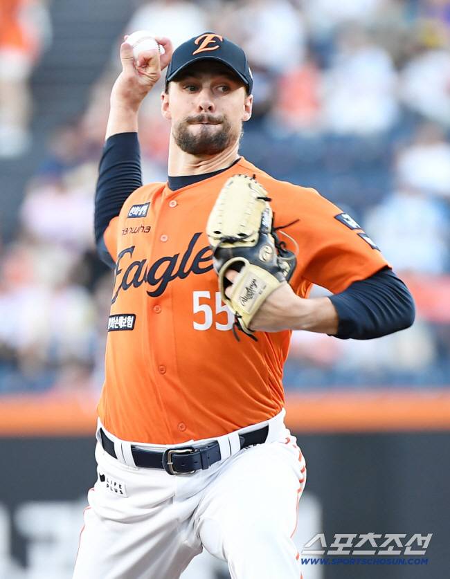 30일 대전 한화생명볼파크에서 열린 삼성-한화전. 한화 선발투수로 등판한 와이스. 대전=정재근 기자 cjg@sportschosun.com/2025.8.30/