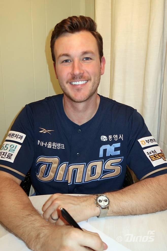 NC와 재계약한 라일리. NC 다이노스