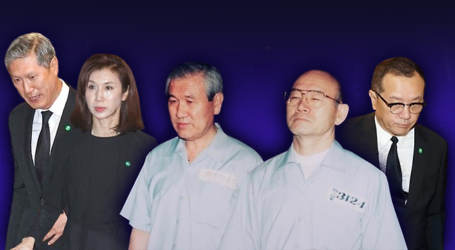 고(故) 전두환·노태우 두 전직 대통령과 자녀들ⓒ데일리안 박진희 디자이너