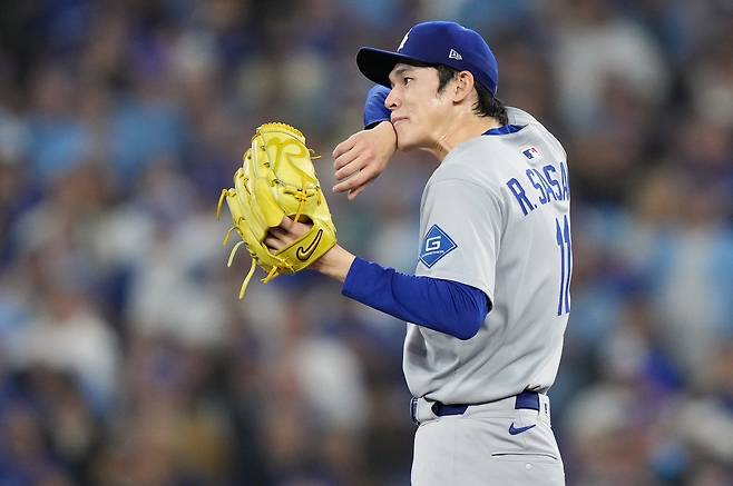 다저스 사사키 로키는 2026 WBC 출전이 불발됐다. 그는 올해 오른쪽 어깨 부상으로 60일짜리 IL에 오른 적이 있다. AP뉴시스