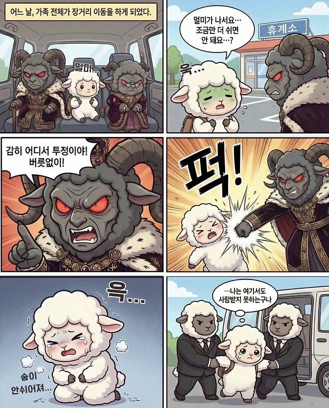 전두환의 손자 전우원(29)씨가 자신의 유소년 시절을 배경으로 만든 웹툰. 전우원씨 인스타그램 갈무리
