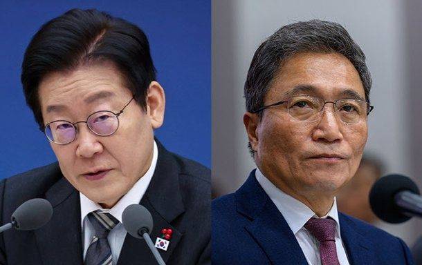 이재명 대통령, 이학재 인천국제공항공사 사장. 연합뉴스