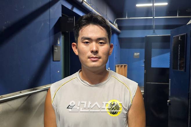 지난 10월 1일 퓨처스 챔피언결정전을 앞두고 만난 김재상. 고척=윤승재 기자