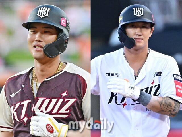 배정대와 김민혁./마이데일리