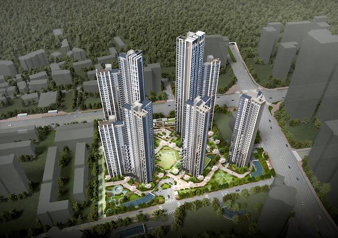 서울시 강남구 도곡동 464번지 '도곡개포한신아파트 재건축 사업' 조감도 /사진제공=서울시