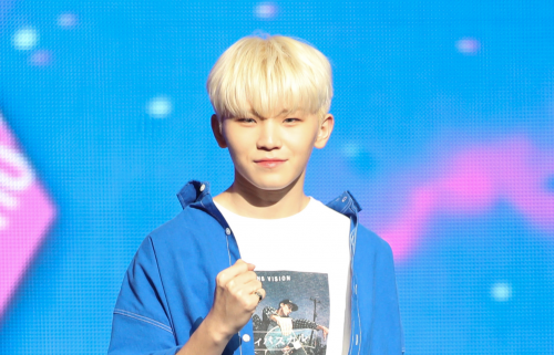 그룹 ‘세븐틴’의 멤버 우지. 연합뉴스