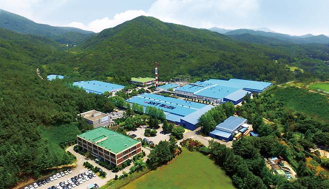 부산시 기장군에 있는 SNT모티브 공장 전경. SNT모티브