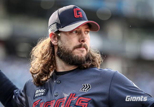 애런 윌커슨의 롯데 자이언츠 시절. /사진=롯데 자이언츠