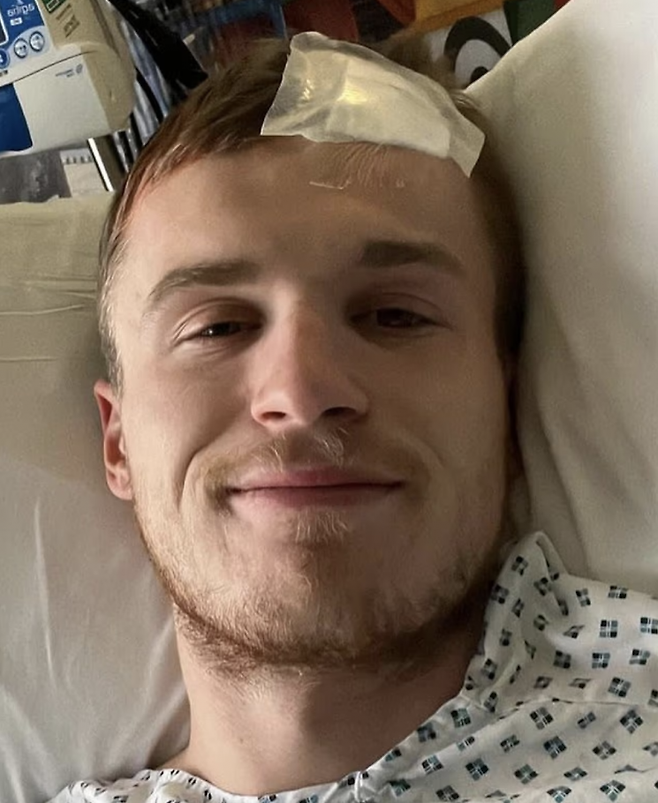 단순 감기인줄 알았다가 뇌종양을 진단 받아 치료를 받던 중 사망한 키어런 싱글러. 데일리메일