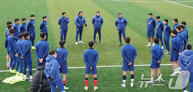 이민성 감독이 이끄는 23세 이하(U23) 축구대표팀. /뉴스1 ⓒ News1 이광호 기자