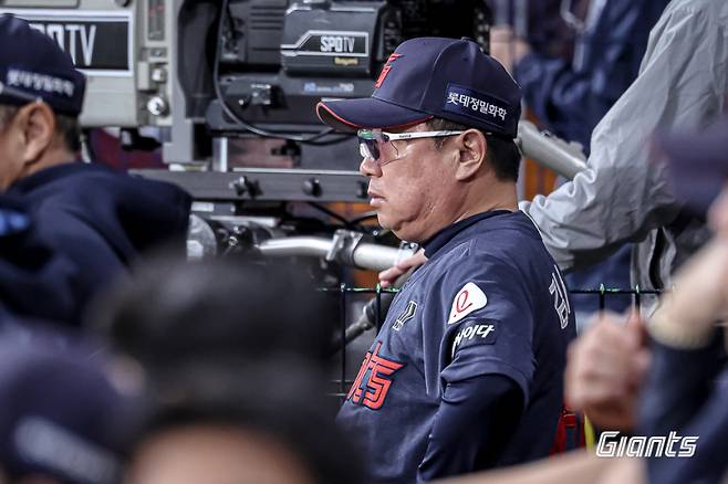 김태형 롯데 자이언츠 감독.