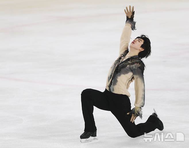 연기 중인 차준환. /사진=뉴시스