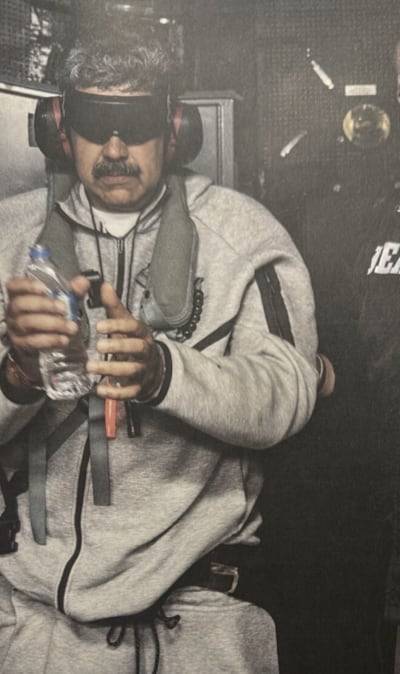 송환 중인 니콜라스 마두로 베네수엘라 대통령./트루스소셜